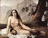 Unknown Artist The penitent Mary Magdalene by Francesco Hayez painting